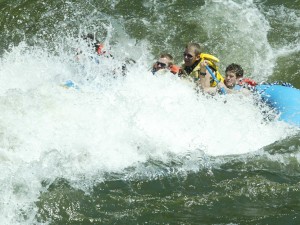 Engulfed Raft 300x225 Life in the Whitewater